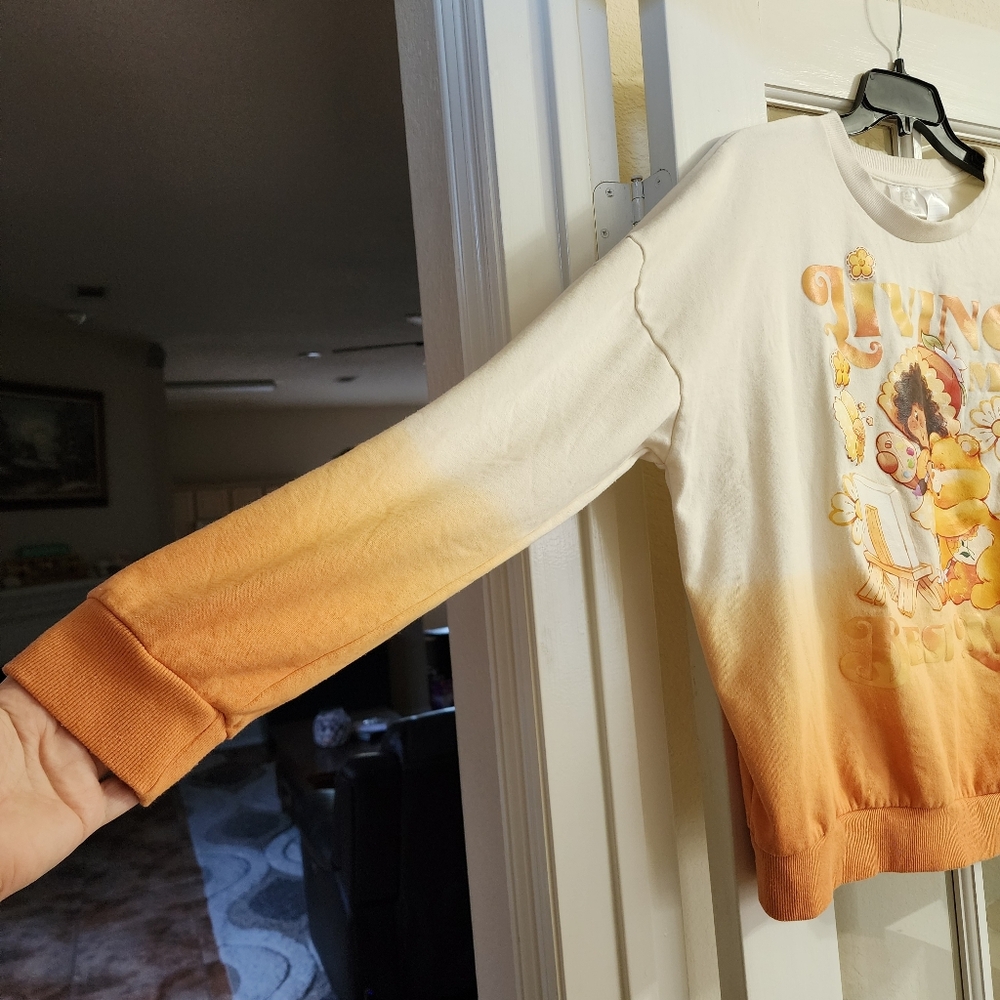 Care Bears Strawberry Shortcake Sweatshirt Living My Best Life XXL Ombré - Picture 8 of 16